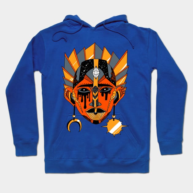 Orangrey African Mask No 12 Hoodie by kenallouis